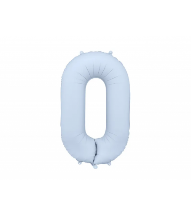 Balony foliowe 2026 - mglisty niebieski matowy 86 cm