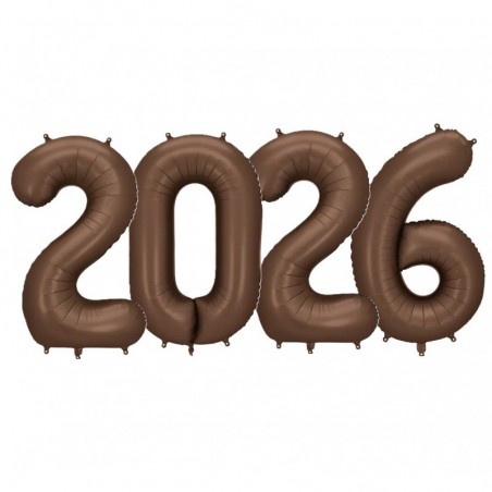 Balony foliowe 2026 - mocca 86 cm