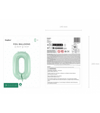Balony foliowe 2026 - zielone 72 cm