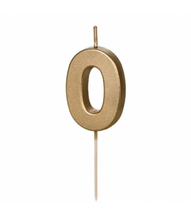 ŚWIECZKI ZŁOTE - NOWY ROK ! - 2026 - ok. 4,5 cm