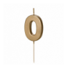 ŚWIECZKI ZŁOTE - NOWY ROK ! - 2026 - ok. 4,5 cm