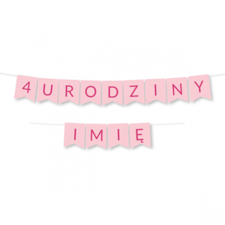 Zestaw na 4 URODZINY + IMIĘ - KOCI DOMEK GABI - Syrenkotka, serce - 12 sztuk