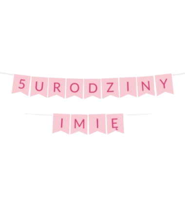 Zestaw na 5 URODZINY + IMIĘ - KOCI DOMEK GABI - Syrenkotka, serce - 12 sztuk