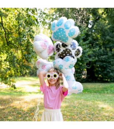 Balon foliowy Łapy - 3 sztuki