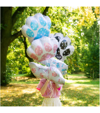 Balon foliowy Łapy - 3 sztuki