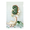 Balon foliowy Cyfra ''3'' Dinozaur 92cm