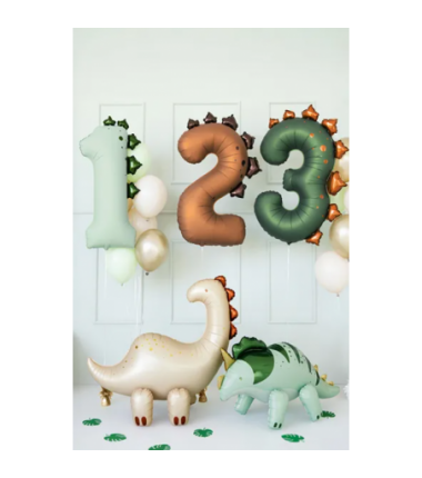 Balon foliowy Cyfra ''3'' Dinozaur 92cm