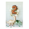 Balon foliowy Cyfra 2 - 92 cm - Dinozaur