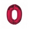 Balon foliowy Smart Cyfra 0 - 92 cm - czerwona