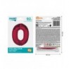 Balon foliowy Smart Cyfra 0 - 92 cm - czerwona