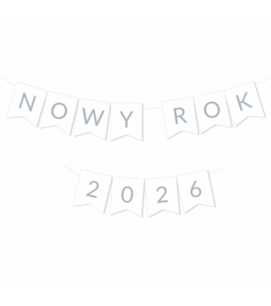 Girlanda srebrna - NOWY ROK 2026