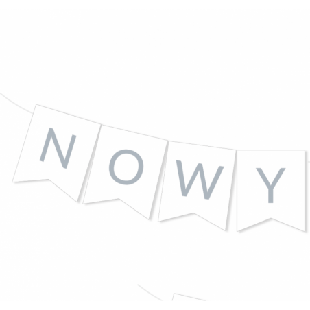 Girlanda srebrna - NOWY ROK 2026