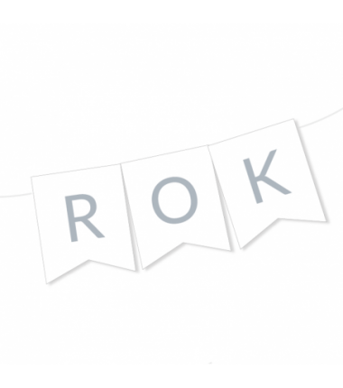 Girlanda srebrna - NOWY ROK 2026