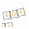 Girlanda black&white - NOWY ROK 2026