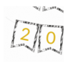 Girlanda black&white - NOWY ROK 2026
