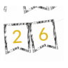 Girlanda black&white - NOWY ROK 2026