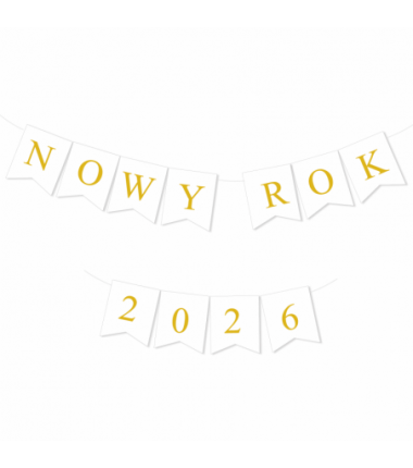 Girlanda złota - NOWY ROK 2026