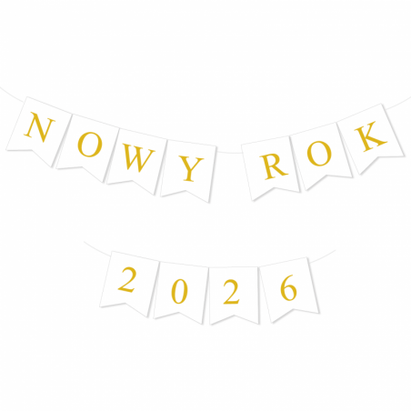 Girlanda złota - NOWY ROK 2026