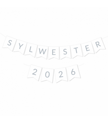 Girlanda srebrna SYLWESTER 2026