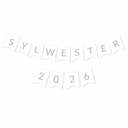 Girlanda srebrna SYLWESTER 2026