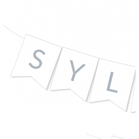 Girlanda srebrna SYLWESTER 2026