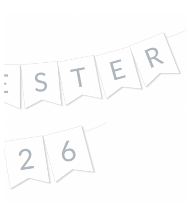 Girlanda srebrna SYLWESTER 2026