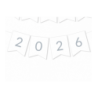 Girlanda srebrna SYLWESTER 2026