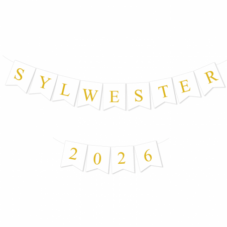 Girlanda złota SYLWESTER 2026