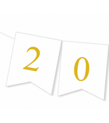 Girlanda złota SYLWESTER 2026