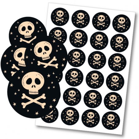 Naklejki HALLOWEEN - 4cm - trucizna