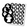 Naklejki HALLOWEEN - 4cm - Duchy