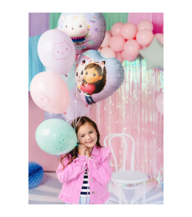 Balony Strong 27 cm Koci Domek Gabi - 6 sztuk