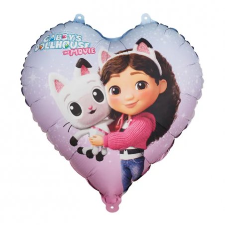 Balon foliowy serce Koci Domek Gabi 35cm
