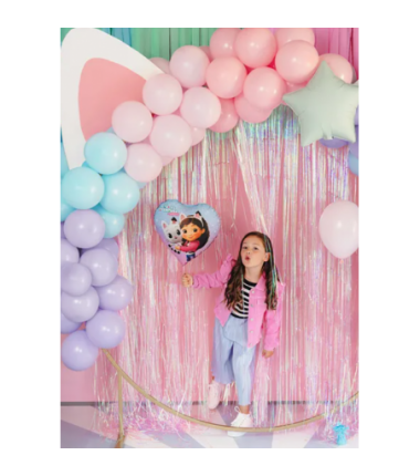 Balon foliowy serce Koci Domek Gabi 35cm