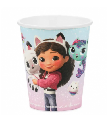 Kubeczki Koci Domek Gabi 250 ml - 6 sztuk