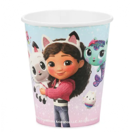 Kubeczki Koci Domek Gabi 250 ml - 6 sztuk