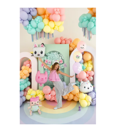Balony 30 cm Koci Domek Gabi - 6 sztuk