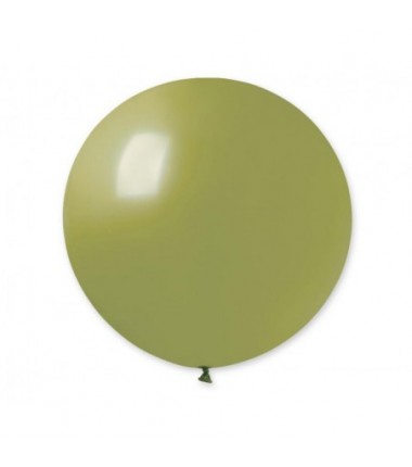 Balon Gemar 80 cm - 31" kula pastelowy zielony oliwkowy Green Olive G30/098 - 1 sztuka