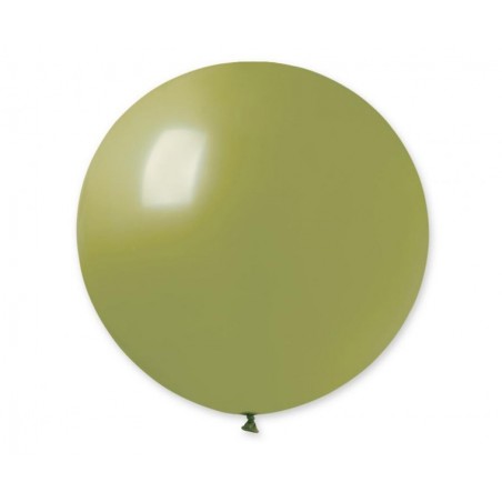 Balon Gemar 80 cm - 31" kula pastelowy zielony oliwkowy Green Olive G30/098 - 1 sztuka
