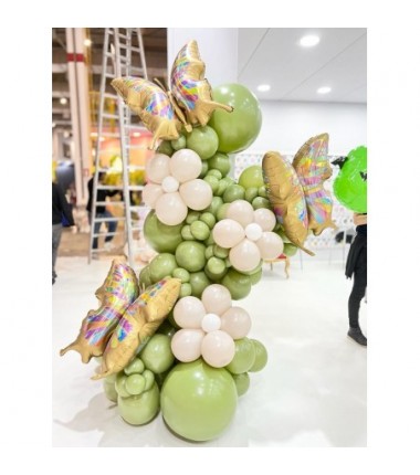 Balon Gemar 80 cm - 31" kula pastelowy zielony oliwkowy Green Olive G30/098 - 1 sztuka