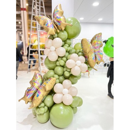 Balon Gemar 80 cm - 31" kula pastelowy zielony oliwkowy Green Olive G30/098 - 1 sztuka