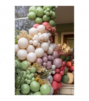 Balon Gemar 80 cm - 31" kula pastelowy zielony oliwkowy Green Olive G30/098 - 1 sztuka