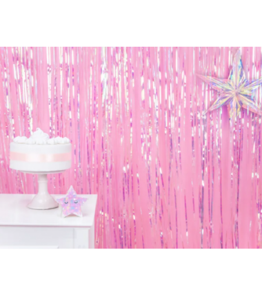 Wstążka satynowa - tasiemka satynowa jasny pudrowy róż - 25 mm - Party Deco