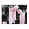 Wstążka satynowa - tasiemka satynowa jasnoróżowa - 25 mm - Party Deco