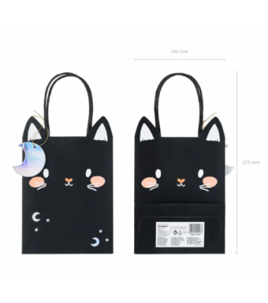Torebka na prezenty Kot 8x14x18 cm