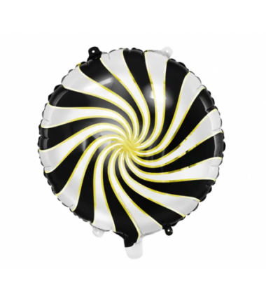 Balon foliowy Cukierek 35cm - czarny