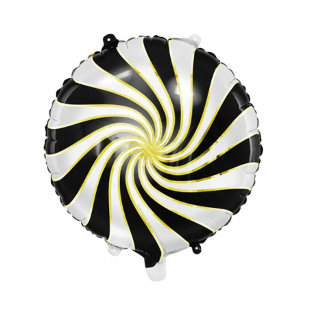 Balon foliowy Cukierek 35cm - czarny