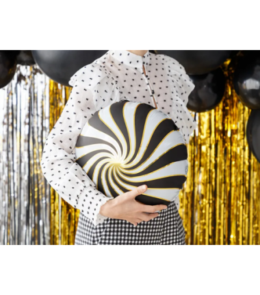 Balon foliowy Cukierek 35cm - czarny