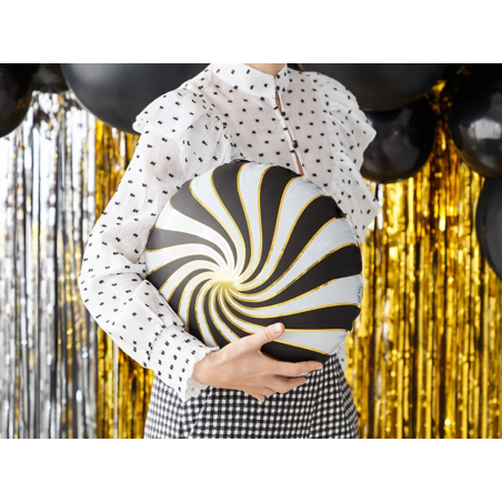 Balon foliowy Cukierek 35cm - czarny