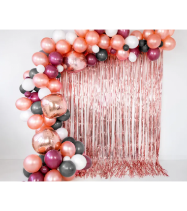 Balon foliowy Kula 40 cm - różowe złoto